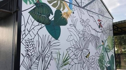 รับเพ้นท์ผนังลวดลายสวยงาม ตกแต่งตามสถานที่ต่างๆ เช่น ร้านอาหาร ร้านคาเฟ่ สถานที่ท่องเที่ยว เป็นต้น