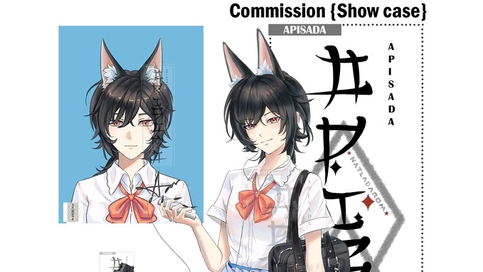 ออกแบบตัวละครอนิเมะสไตล์ญี่ปุ่นน่ารัก คาแรคเตอร์ วาดภาพประกอบ