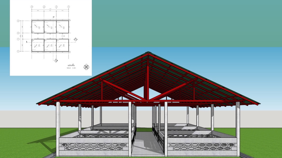 แบบโรงเลี้ยงหมู