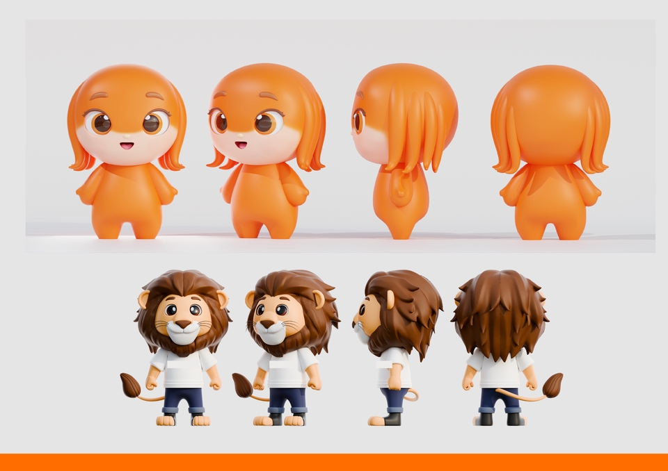 ออกแบบ Character & Mascot - Character & Mascot Modeling เปลี่ยนภาพของคุณ ให้กลายเป็นตัวละคร 3 มิติ - 8