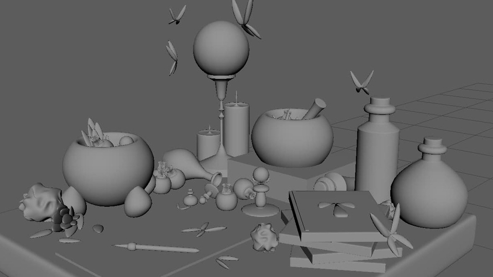 โต๊ะทำงานของแม่มด