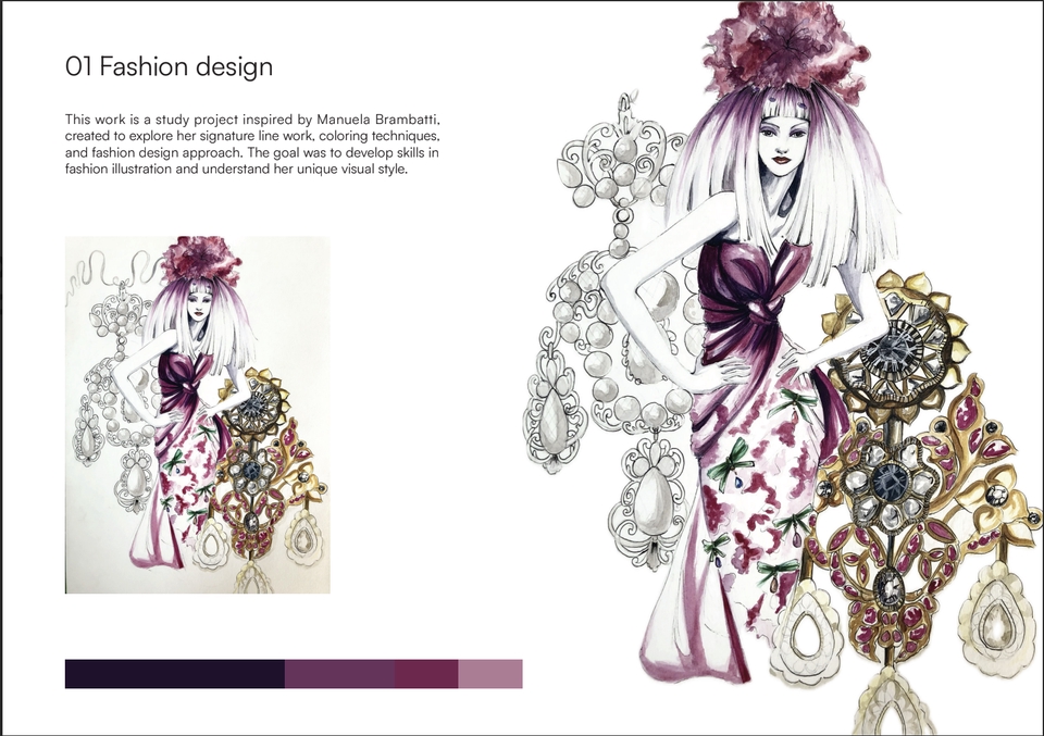 ออกแบบลายผ้า - งานออกแบบ เสื้อผ้า - 2