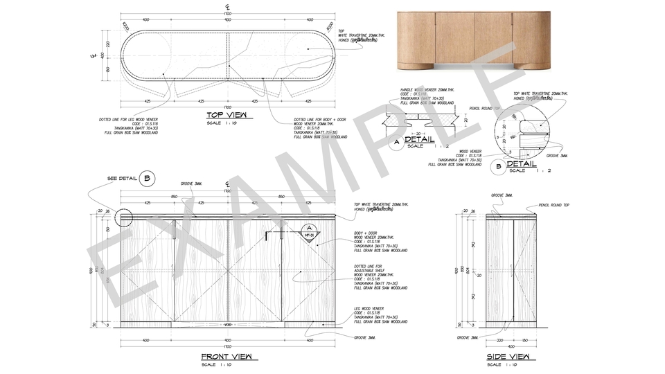 แบบตกแตงภายใน Interior แบบเฟอร์นิเจอร์ลอยตัว ตู้เอนกประสงค์ ตู้คอลโซล console cabinet