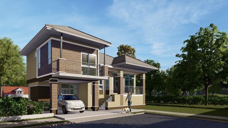 เขียนแบบวิศวกรรมและออกแบบโครงสร้าง - รับเซ็นแบบภาคีสถาปนิกพร้อมใบรับรอง สำหรับขออนุญาตก่อสร้าง - 5