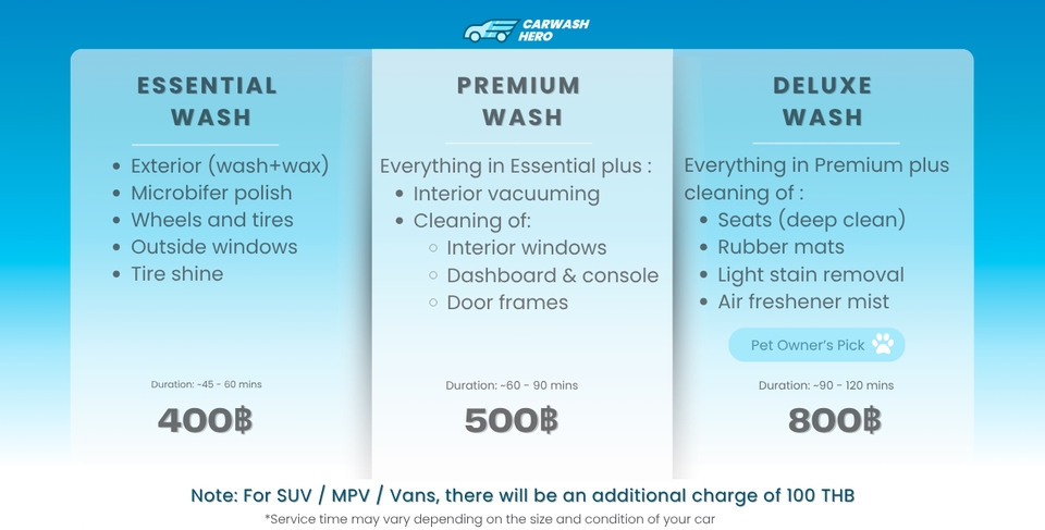 ล้างรถนอกสถานที่ - ล้างรถ ESSENTIAL WASH - 5