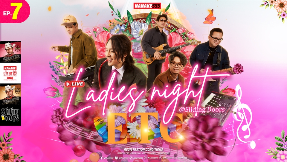 รับปริ้นโปสเตอร์งานดนตรี Ladies night ETC คุณภาพสูง ราคาประหยัด