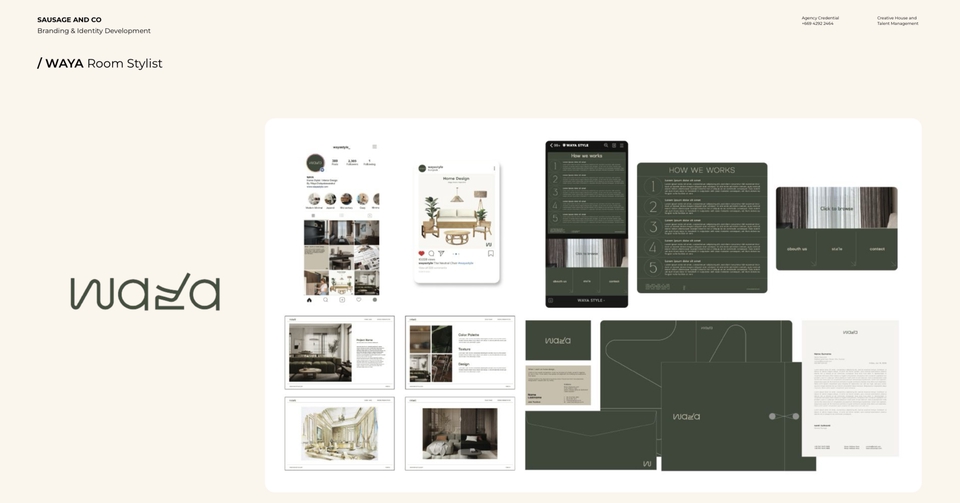รับสร้างแบรนด์สินค้าและโลโก้สวยงาม WAYA Room Stylist