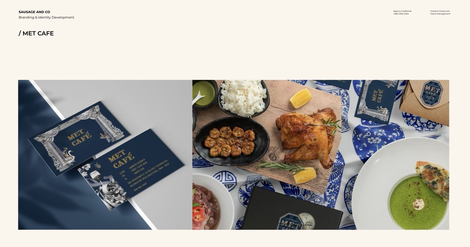 รับสร้างแบรนด์Met Cafe บริการออกแบบโลโก้และเอกสารภาพลักษณ์แบรนด์