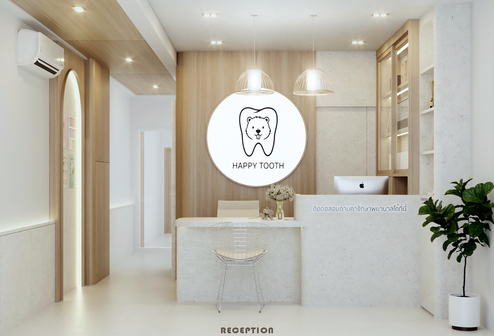 ออกแบบตกแต่งภายในและภายนอก - ออกแบบภายในคลินิค Minimal , Luxury - 19