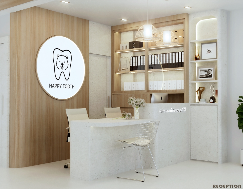 ออกแบบตกแต่งภายในและภายนอก - ออกแบบภายในคลินิค Minimal , Luxury - 18