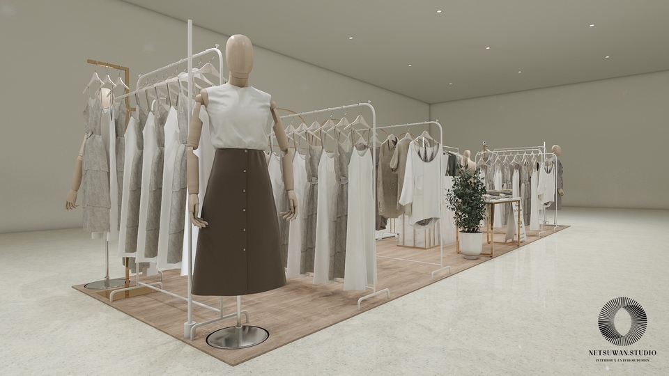 ออกแบบร้านค้า 3d perspective มุมมองสวย