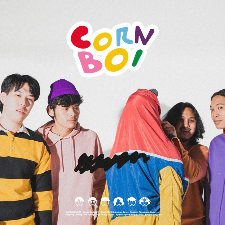 ออกแบบแบนเนอร์วงดนตรี Corn Boi สุดเก๋