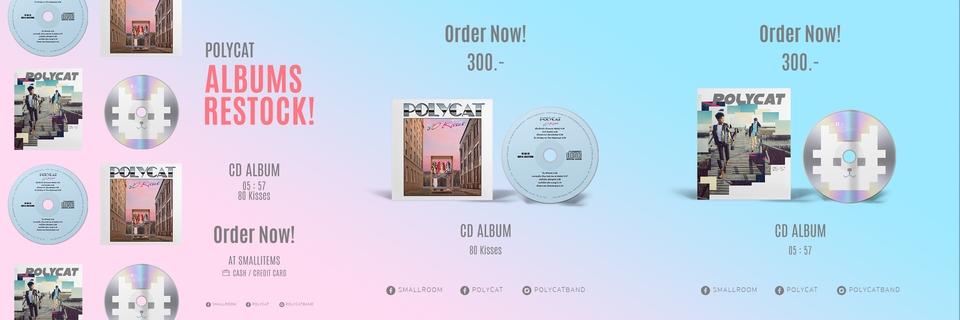 ออกแบบแบนเนอร์เว็บไซต์ POLYCAT สั่งซื้ออัลบั้มตอนนี้