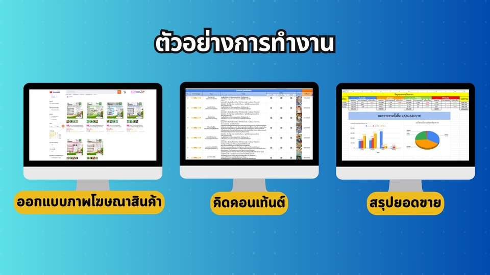 ตัวอย่างการทำงานแอดมินดูแลร้านค้าออนไลน์ รับงานแอดมิน