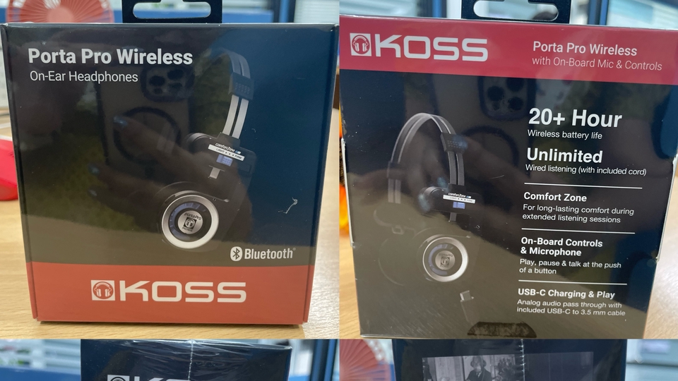 ขาย หูฟังไร้สาย ออนเอียร์ Koss Porta Pro Wireless on-Ear Headphones ขายเพียง 2,200 บาทค่ะ ส่งฟรี 