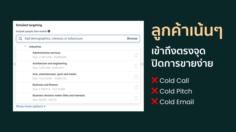 บริการ Facebook Ads ของ Pun Zeepongsekul โฟกัสในการหา Target Audience ที่ตรงกลุ่มเป้าหมาย