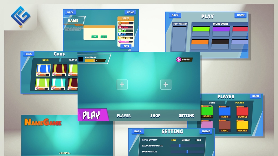 อื่นๆ - รับออกเเบบ UX/UI Application Website Game 2D 3D (สามารถออกเเบบได้ทุกสไตล์) - 9