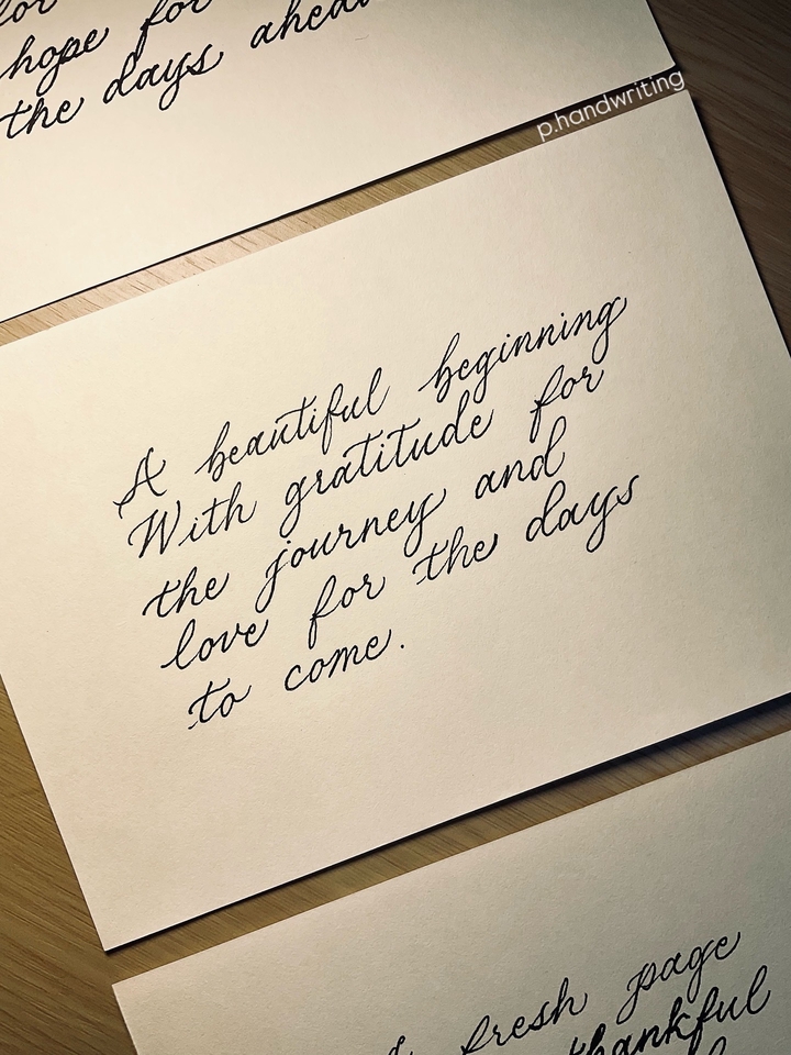 Art & Craft - รับเขียน Calligraphy ออกแบบอักษรวิจิตร เขียนการ์ด ชื่อปกเพลง ไทโปปกนิยาย ด้วยลายมือ - 2