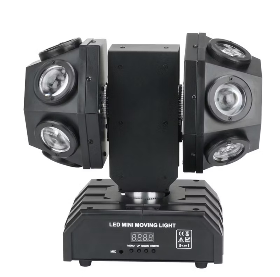 ให้เช่าเครื่องเสียงกลางแจ้ง ชุดไฟ LED mini moving light เหมาะสำหรับคอนเสิร์ต งานแต่ง