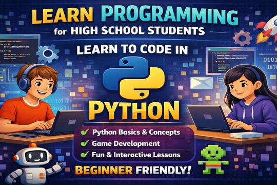 คอร์สเรียน Python Programming สำหรับน้องมัธยม (14ชั่วโมง)