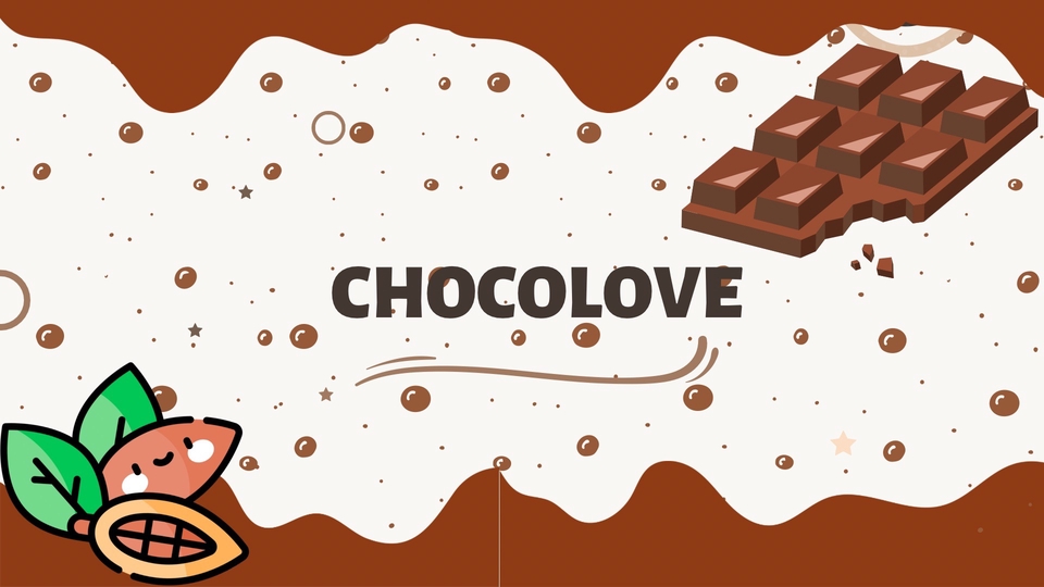 ออกแบบแบนเนอร์ Canva น่ารัก ช็อคโกแลต