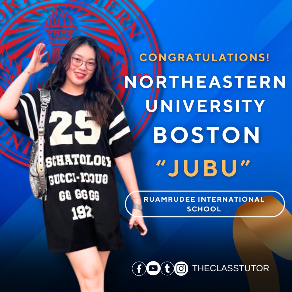 เรียนพิเศษภาษาอังกฤษ สอบติด Northeastern University ติวเตอร์มืออาชีพ