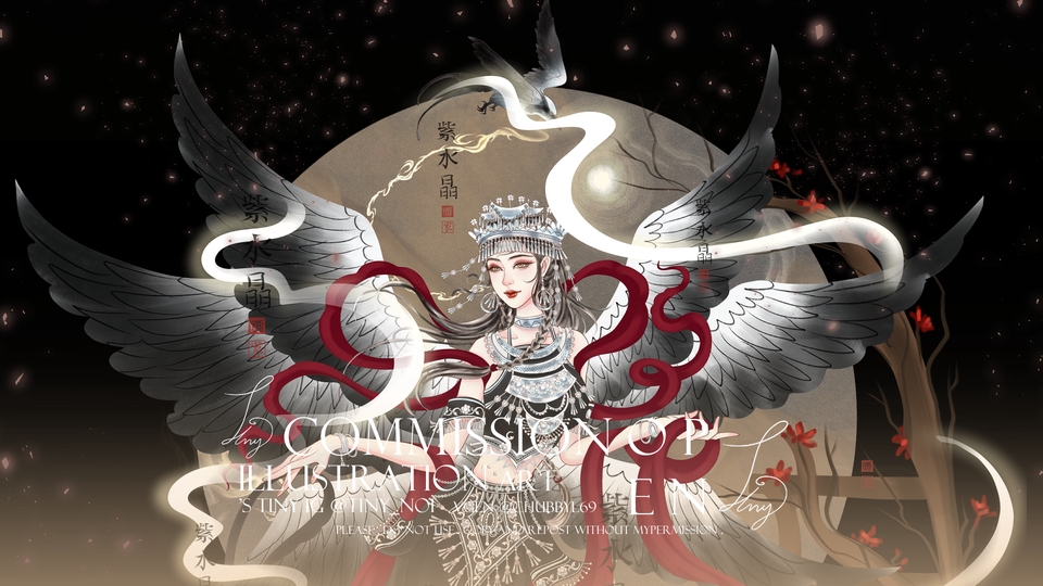วาดภาพประกอบ - Fanart /OC /Ori /ปกนิยาย { manghwa ,anime ,จีน comic - Semi } FULLCG HD " No Ai " - 7
