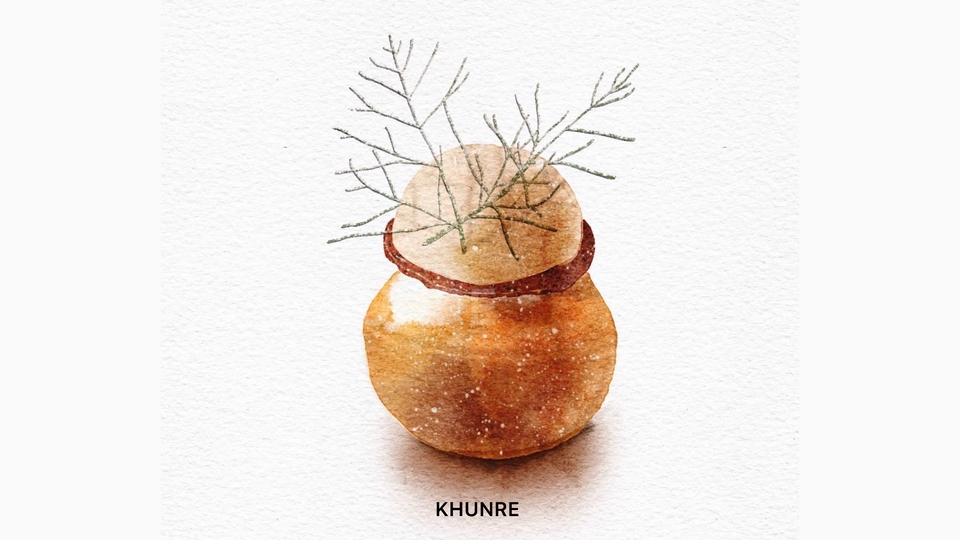 วาดภาพอาหารสีน้ำ