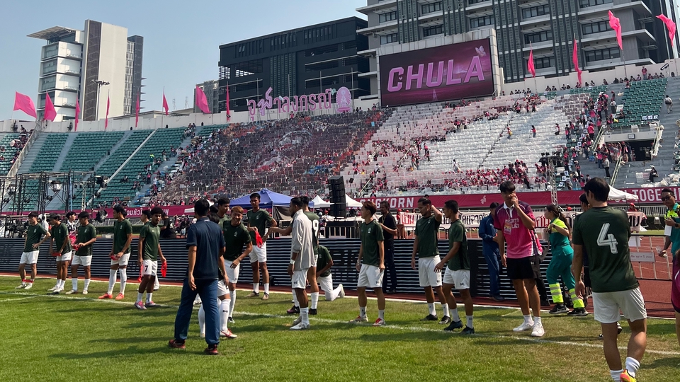 ร่วมทีมสตาฟ บอลประเพณีจุฬา-ธรรมศาสตร์