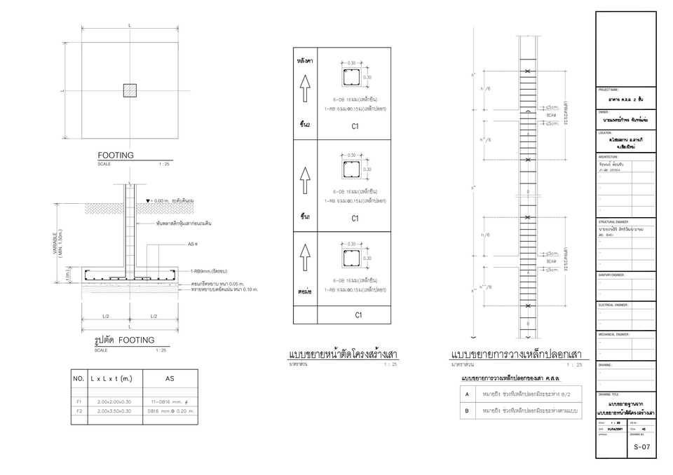 ออกแบบแปลน - เขียนแบบเพื่อขออนุญาตก่อสร้างอาคาร - 25