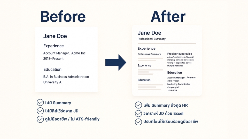 รับทำเรซูเม่ภาษาอังกฤษ ปรับปรุงเรซูเม่ให้ดียิ่งขึ้น
