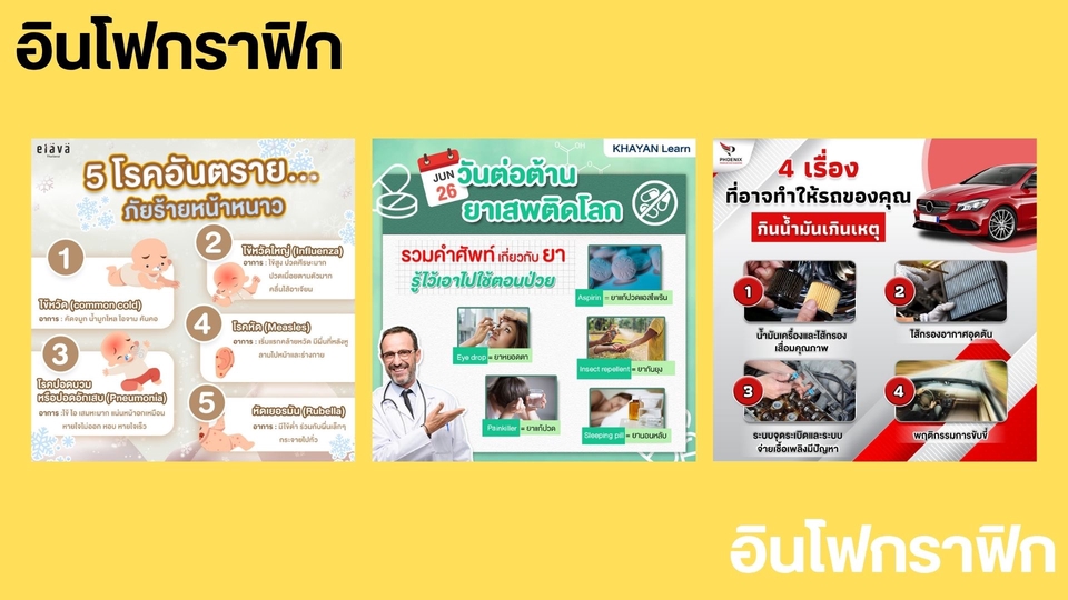 Banner โฆษณา - จบงานด่วนใน 1 วัน!!!! ออกแบบงานกราฟิก แบนเนอร์ Content Online - 5