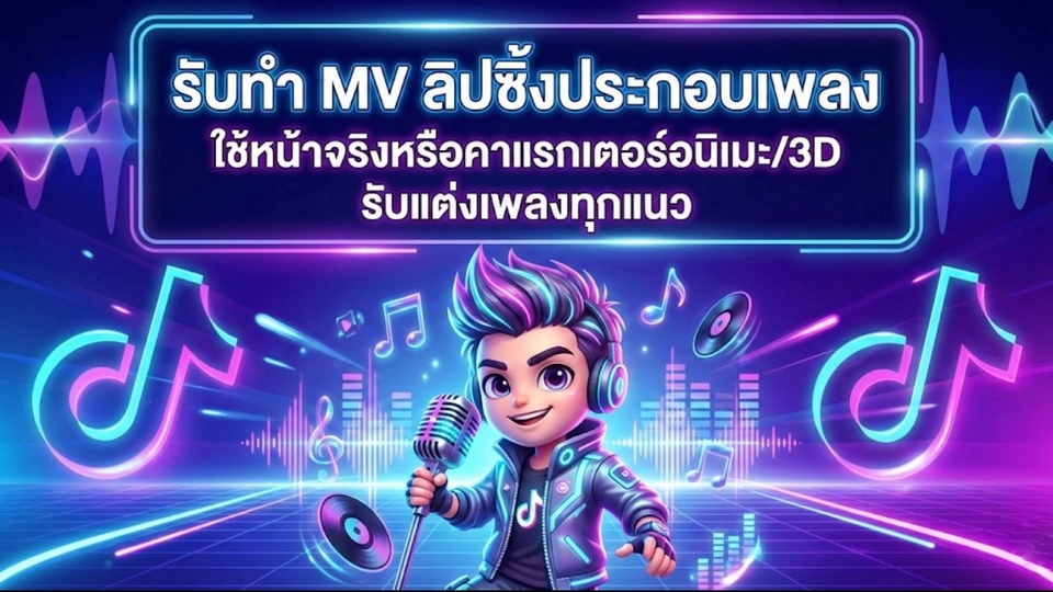 รับแต่เพลง รับทำMV ด้วยทีมงานมืออาชีพ