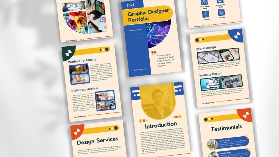 รับทำพอร์ตโฟลิโอออกแบบกราฟิก