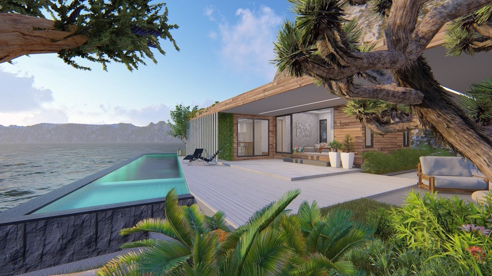 รับถ่ายภาพบ้านหรูติดทะเล ช่างภาพมืออาชีพ บริการถ่ายภาพคุณภาพสูง