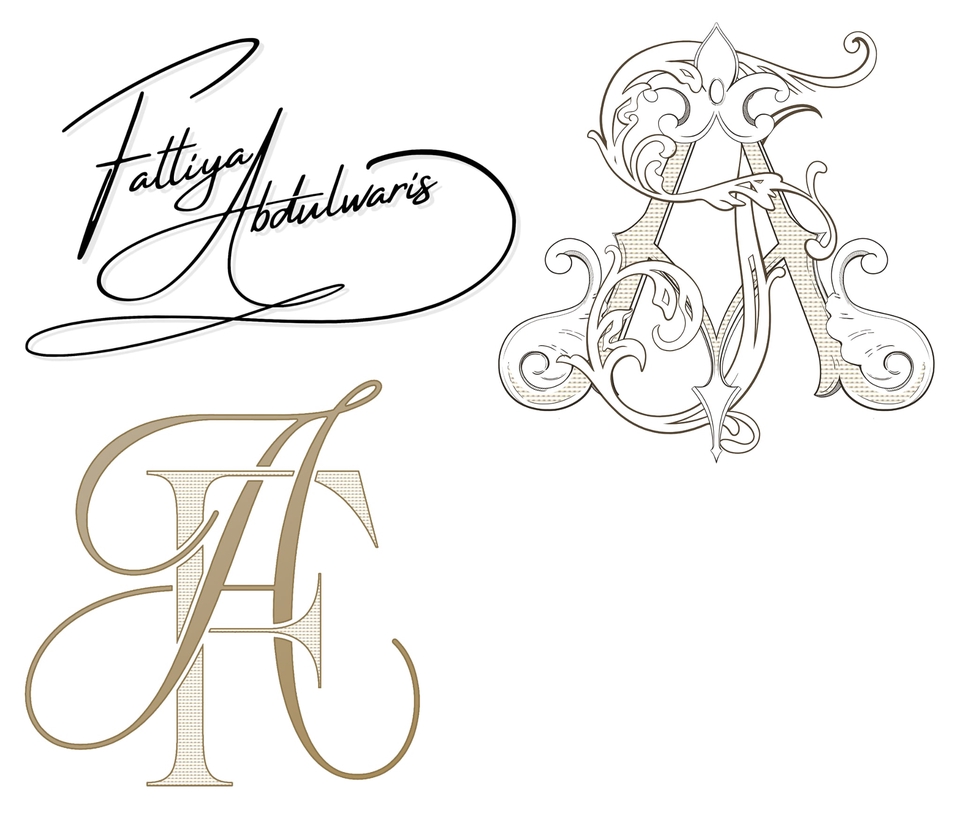 รับออกแบบโลโก้สวยหรู โลโก้ตัวอักษรFและA งานดีไซน์โลโก้มืออาชีพ