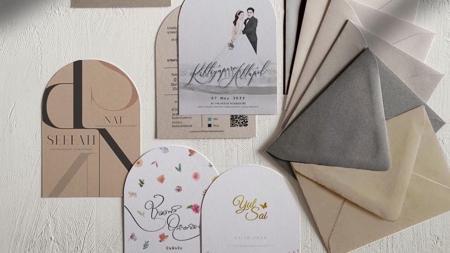 รับออกแบบโลโก้ งานแต่งงาน สไตล์มินิมอล หรูหรา