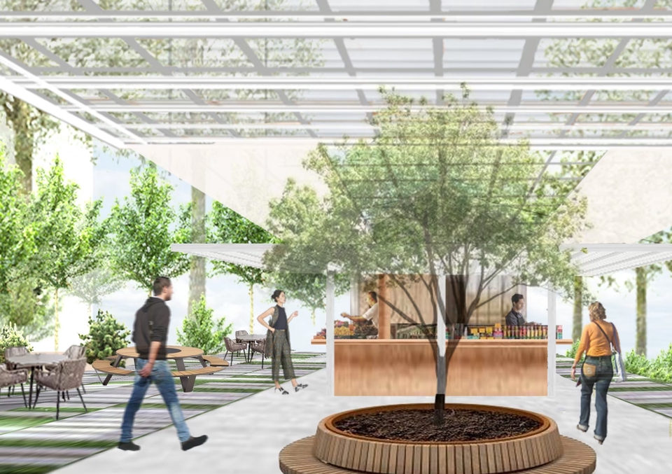 รูปตลาด ใช้ Photoshop 100%