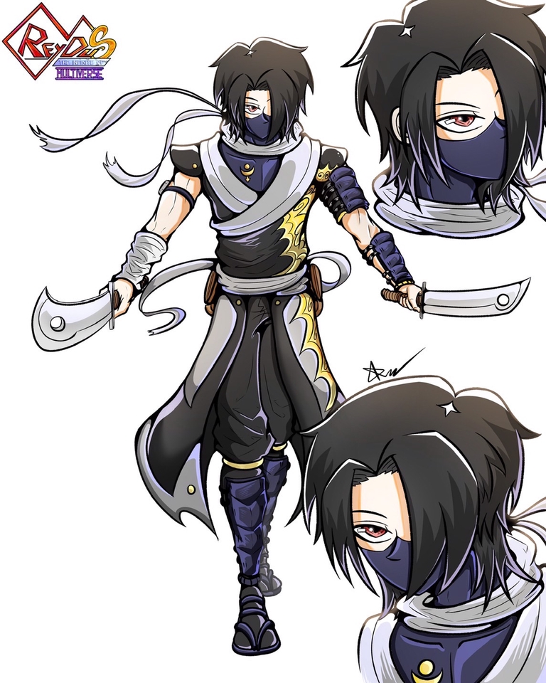 ออกแบบตัวละครสไตล์ญี่ปุ่น คาแรคเตอร์นักรบ วาดตัวละครเกม ออกแบบอนิเมะ