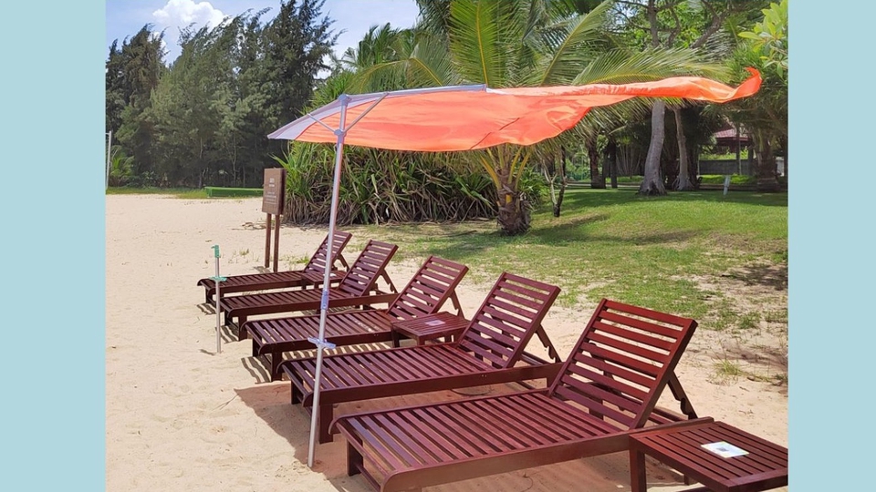 เช่าเต็นท์ - OEM Costamarino umbrella ORANGE (ร่มกันแดด) - 3