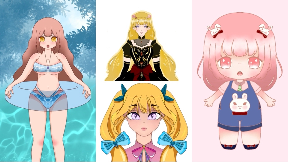 รับวาดรูปการ์ตูนอนิเมะ สไตล์ต่างๆ น่ารัก จิบิ วาดรูปสวย