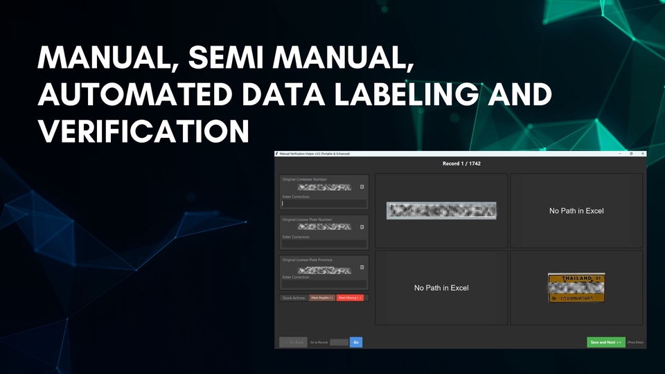 รับทำData Labeling อัตโนมัติ ครึ่งอัตโนมัติ และด้วยมือ