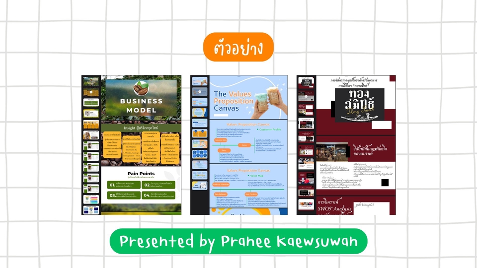 รับทำpresentationแผนธุรกิจสวยงาม