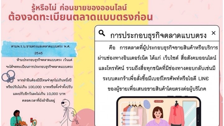 รับจดทะเบียนธุรกิจตลาดแบบตรง จดทะเบียนขายตรงออนไลน์