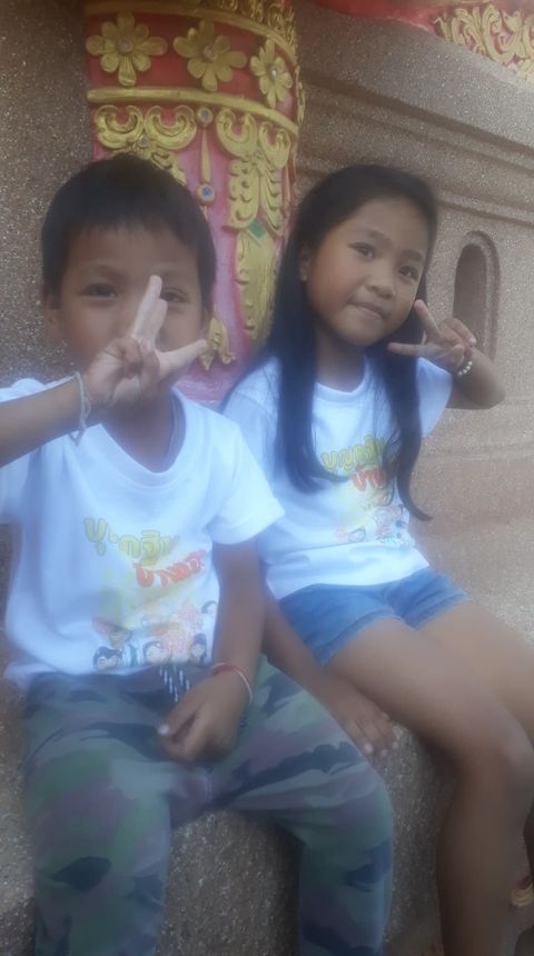 สกรีนเสื้อผ้า - เสื้อยืด บุญกฐิน งานบุญ สายบุญ ครอบครัว ใส่ไปทำบุญ - 10