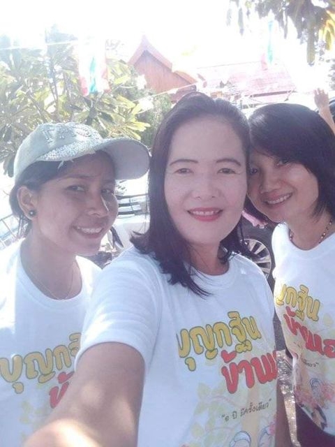 สกรีนเสื้อผ้า - เสื้อยืด บุญกฐิน งานบุญ สายบุญ ครอบครัว ใส่ไปทำบุญ - 7