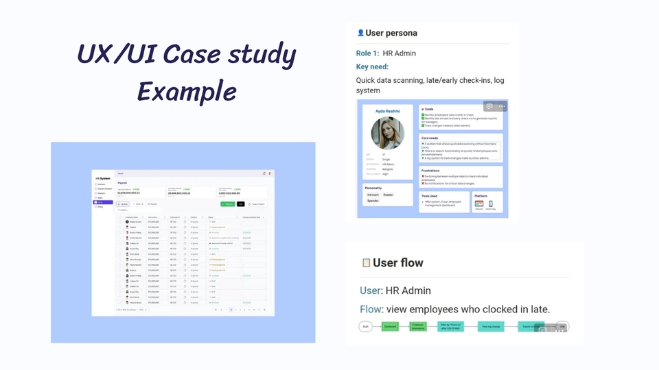ออกแบบUI UX สำหรับแอพพลิเคชั่นบริหารงานบุคคล