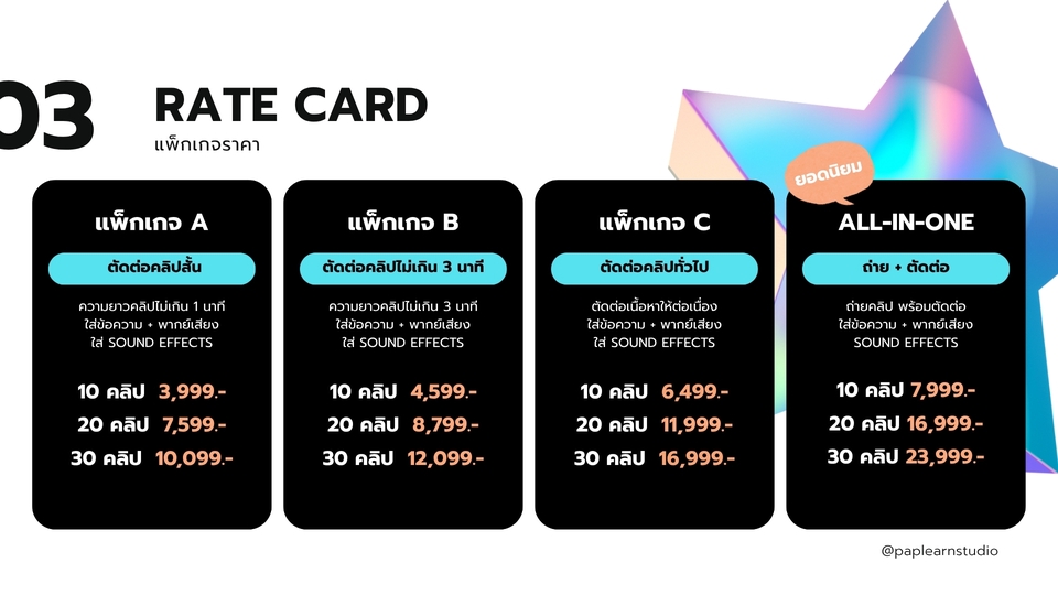 รับตัดต่อวีดีโอ ราคาถูก ตัดต่อคลิป TikTok YouTube บริการถ่ายวีดีโอ