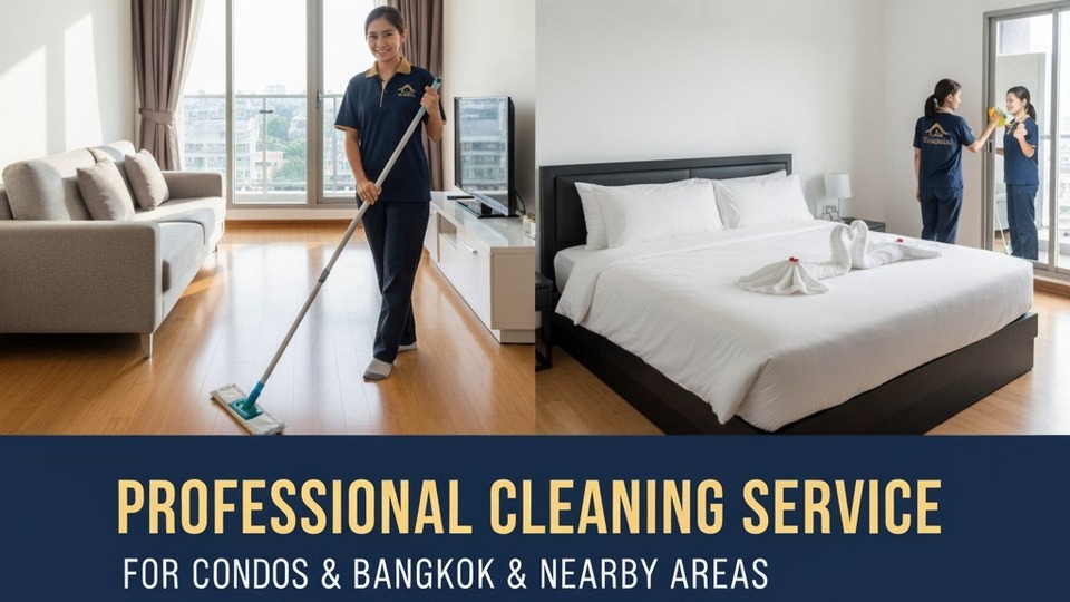 บริการทำความสะอาดคอนโด และ Airbnb เริ่มต้น 2ชม. (General Cleaning 3hrs. ) 550บาท/ครั้ง