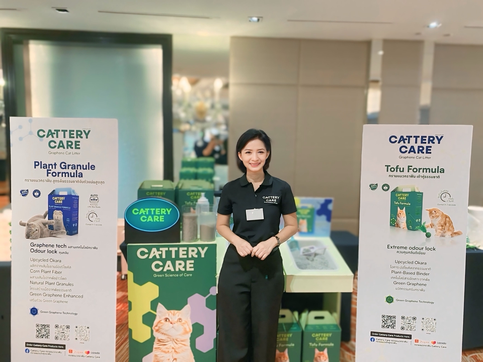 ออกบูธขายทรายแมว